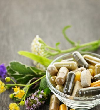 Herbal medicine and herbs Herbs with alternative medicine herbal supplements and pills